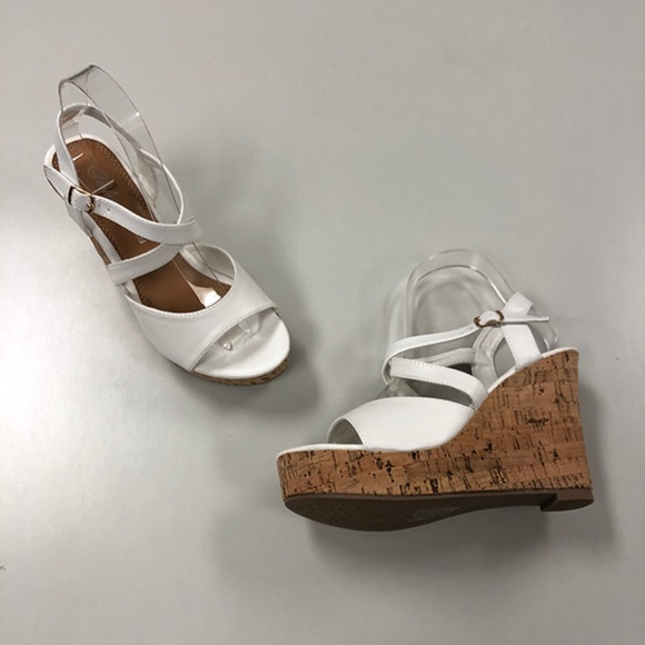 Fashion Focus Shoes - Wedge Sandals from Fashion Focus - Super-2 White